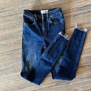 Free People jeans ankle length stretch sz 24 00